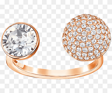 Earring Swarovski AG Jewellery Gold plating, Swarovski jewelry golden rings, love, gemstone, golden Frame png thumbnail