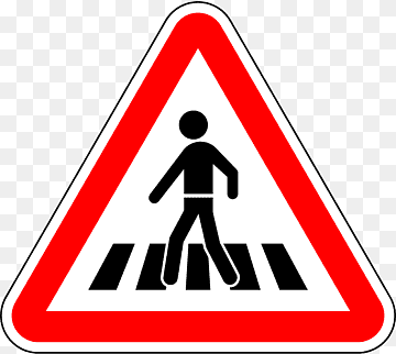 Pedestrian crossing Traffic sign, pedestrian crossing sign, text, triangle, logo png thumbnail