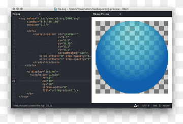 Text editor Source code editor Atom Linux, tree-view, sphere, linux, web Developer png thumbnail