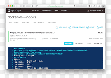 Computerprogram Docker AppVeyor YAML GitHub, Github, appveyor, mærke, build png thumbnail