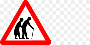 Road signs in Singapore The Highway Code Traffic sign Road signs in the United Kingdom, Of Elderly Couple, driving, text, triangle png thumbnail