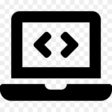 Laptop, Code, - Solides Symbol, png thumbnail