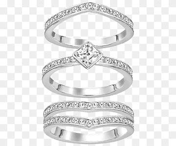 Earring Swarovski AG Jewellery Ring size, Swarovski Jewelry triple ring, gemstone, pendant, ring png thumbnail