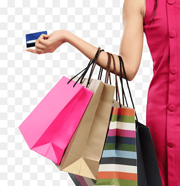 person holding paper bags, Credit card Online shopping Payment, Credit Card Ad, people, business Card, payment Terminal png thumbnail