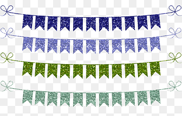 Banderines, Banner, Brillo, Cartulina, Verde Y Azul, Naranja Y Rosa, Colorido, Acuarela, Morados, Decoración, png thumbnail
