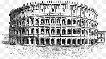 Colosseum Roman Forum Historic Centre of Rome Ancient Rome, colosseum, building, monochrome, ancient History png thumbnail