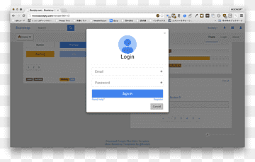Desain web responsif Program komputer Bootstrap Modal window Material Design, google, teks, komputer, Program komputer png thumbnail