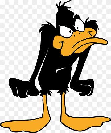 Daffy Duck, Daffy Duck Bugs Bunny Donald Duck Porky Pig, donald duck, heroes, logo, vertebrate png thumbnail