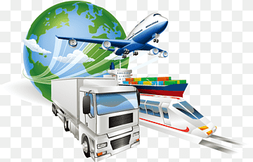 white freight truck illustration, Logistics Freight transport Cargo Supply chain management, 3d of global logistics and express freight, template, truck, 3d png thumbnail