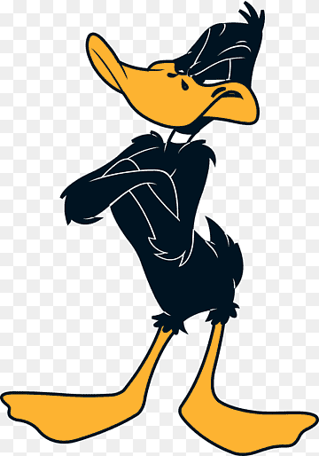 Daffy Duck Donald Duck Bugs Bunny Looney Tunes Cartoon, donald duck, heroes, vertebrate, black png thumbnail