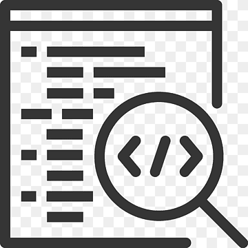 codifica, dati, sviluppo, lente d'ingrandimento, programmazione, icona di intelligenza artificiale, png thumbnail