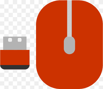 Mouse komputer Pointer Ikon Komputer, Mouse Komputer, elektronik, oranye, komputer png thumbnail